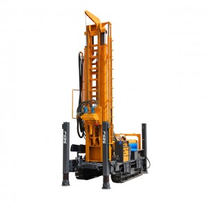 600m depth water well drilling rig with mud pump